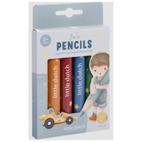 Little Dutch Drewniane, grube kredki Jim & Friends