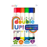 Dwustronne Flamastry Double Up - zestaw 6 szt