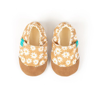 Kapcie dziecięce, rozmiar 27,  kwiatki BEIGE DAISY