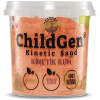 ChildGen, Piasek kinetyczny, 100% naturalny, 500g, kolor POMARAŃCZOWY