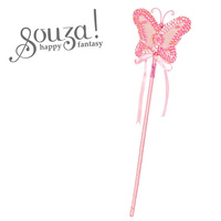 Różdżka z motylem, jasnoróżowa, lucine