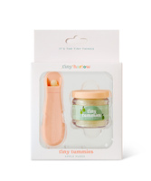 Tiny Harlow Zestaw Tiny Tummies Słoiczek i Łyżeczka, Jabłko