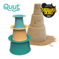 QUUT Zestaw 3 foremek do piasku Wieża Alto Lagoon Green   Banana Blue