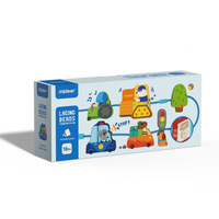 Zestaw do przeplatania drewnianych figurek mideer – Pojazdy