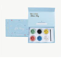 Oh Flossy, Naturalny zestaw do malowania twarzy z akcesoriami, bez konserwantów 2