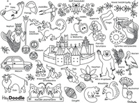 Symbole Polski Duża Mata Silikonowa do Kolorowania.