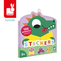 Janod Naklejki wielorazowe 100 szt. Dinozaury 3+ 