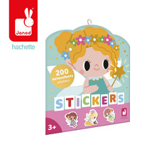 Janod Naklejki wielorazowe na arkuszach 200 szt. Wróżki 3+ 