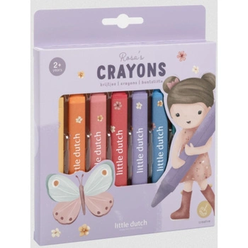 Little Dutch - Kredki woskowe Rosa&Friends