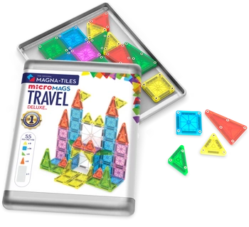 MAGNA-TILES® Klocki Magnetyczne Travel microMAGS XL 55 el.