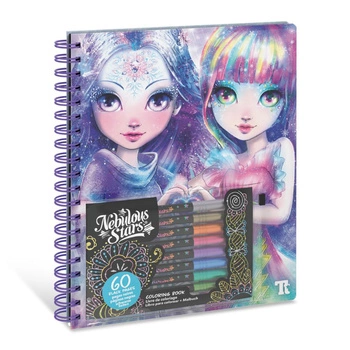 Kolorowanki z czarnymi kartkami i pisakami M Isadora Nebulous Stars