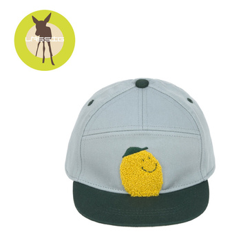 Czapka z daszkiem dziecięca  2-6 lat - Little Gang Lemon light blue/dark green - Lassig