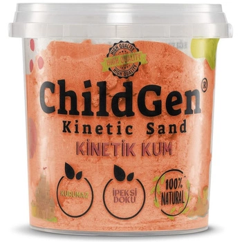 ChildGen, Piasek kinetyczny, 100% naturalny, 500g, kolor POMARAŃCZOWY