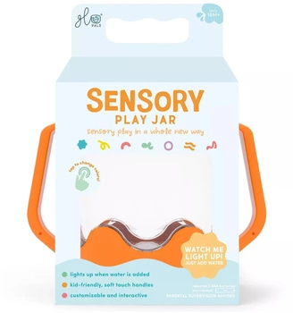 Glo Pals, Słoik sensoryczny do napełnienia wodą, kolor pomarańczowy