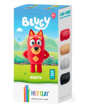 Hey Clay - Figurka Bluey Rusty + akcesoriami 5pak