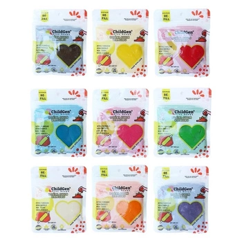 ChildGen, Naturalna ciastolina do zabawy, 9 KOLORÓW, eko-pack 9 szt. 