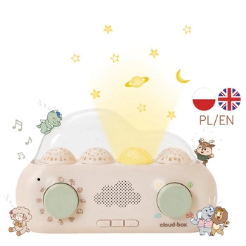 Muzyczny projektor z bajkami CloudBox, polsko - angielski