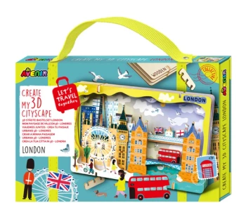 Stwórz pejzaż miejski Londyn - puzzle drewniane 3D