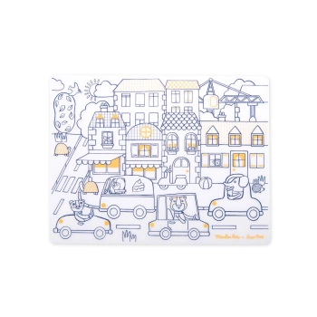 Silikonowa mata do kolorowania, Set Les Popipop