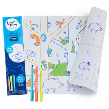 Super Petit Zestaw do kolorowania z silikonowa matą - Numerki