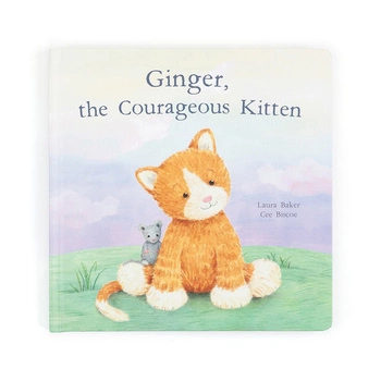 „Ginger, the Courageous  Kitten” - Książeczka dla Dzieci JellyCat