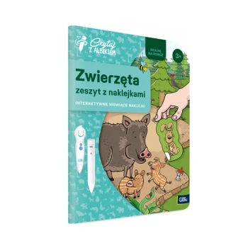 Zeszyt z naklejkami, zwierzęta