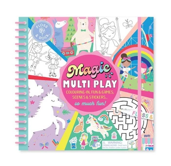 Tęczowe Wróżki Magiczna  Kolorowanka Wodna z Zadani