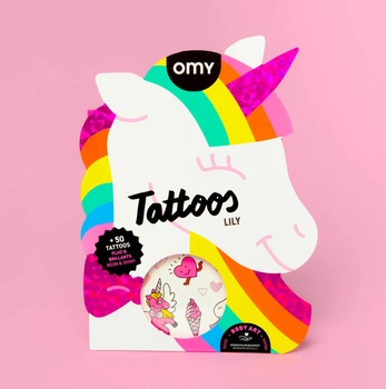 TATUAŻE DLA DZIECI 50 SZTUK - LILY