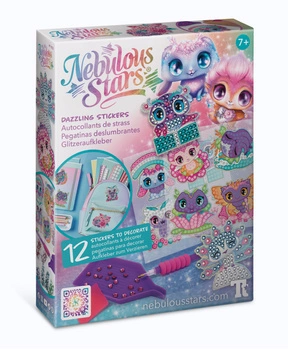 Kreatywne naklejki do ozdabiania z kryształkami 7+, Nebulous Stars