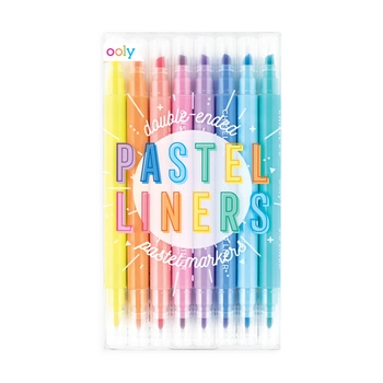 Dwustronne flamastry pastelowe 8 szt.