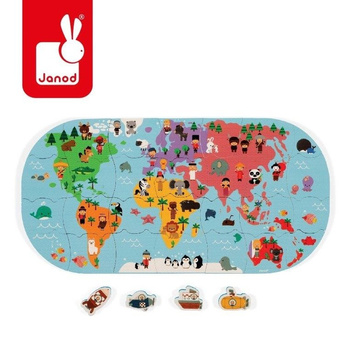 Puzzle do kąpieli - mapa świata