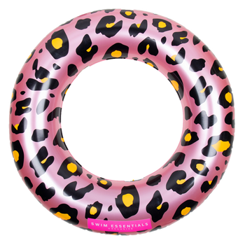 Swim Essentials Koło do pływania Rose Gold Leopard 90cm