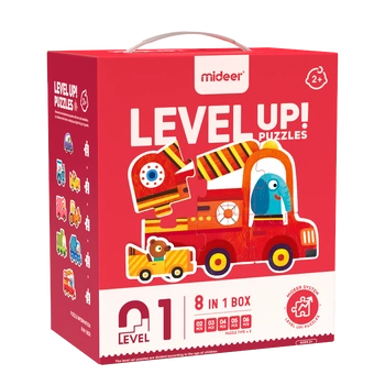 Zestaw dziecięcych puzzli dla początkujących, pojazdy