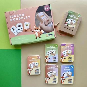 WiemTo Zestaw dla dzieci 2-3 latka. Pudełko WiemTo i 6 Zestawów Kart