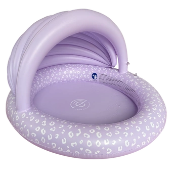 The Swim Essentials Basen z daszkiem 100 cm Lila Leopard