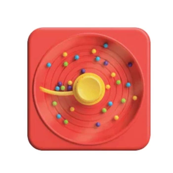 Play Tab Sensoryczny kwadrat, zmiatacz kulek