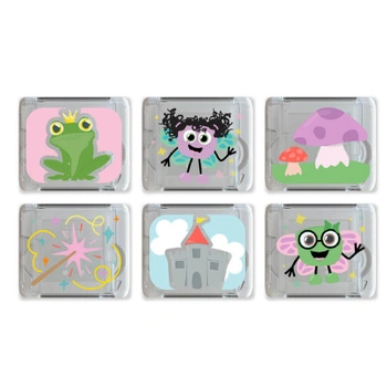 Glo Pals, Kostki sensoryczne świecące w wodzie 6 sztuk - Wróżki