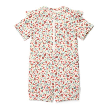 Little Dutch Swimsuit z krótkim rękawem Sunny Flowers - 86/92