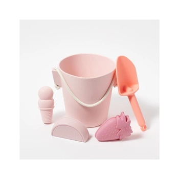 Silikonowy zestaw do zabawy w piasku Pink