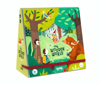 Drewniana układanka - figurki - Mój Drewniany Leśny Świat | Londji
