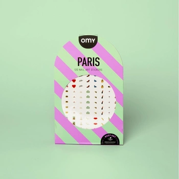 NAKLEJKI NA PAZNOKCIE PARIS - 120 SZTUK