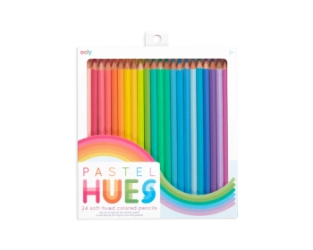 Kredki Ołówkowe, Pastelowe, Pastel Hues - zestaw 24 szt.