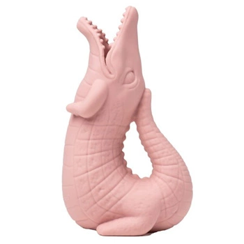 Silikonowa Konewka Krokodyl, Pudrowy Róż