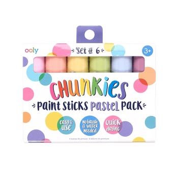 Farba w kredce, 6 szt., pastelowe kolory